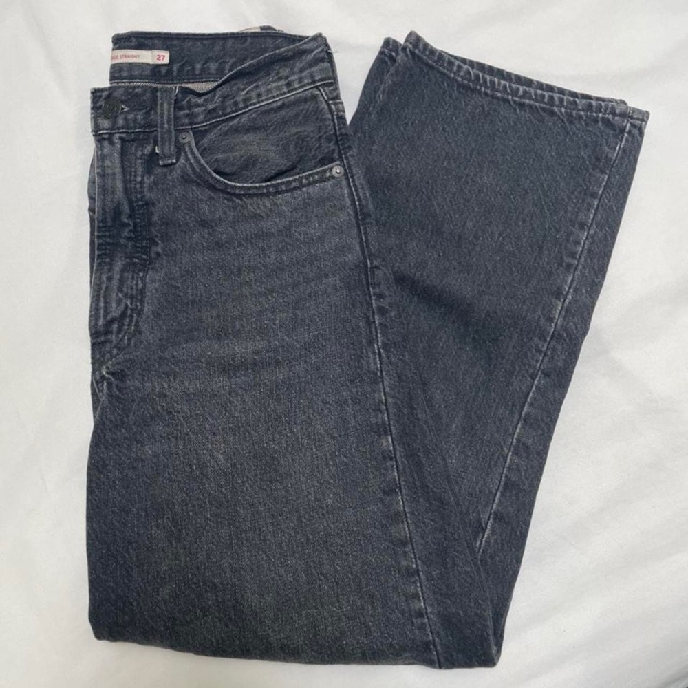 Levi’s Black/Gray High Waisted Denim